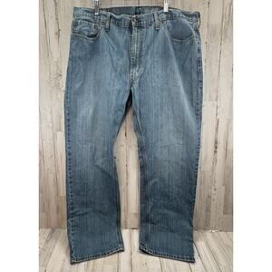 Levi's 559 Jeans Relaxed Straight Fit Blue Mens 42W 32L 100% Cotton Denim Zip